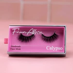 Calypso Lashes on a white background, part of our dramatic lash range