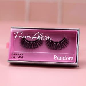 An image of our Pandora lashes on a white background, pat of our dramatic range
